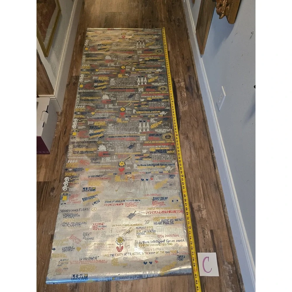 Vintage Wallpaper 70's Were Different,  Say What?, Omg You Didnt,  Metallic